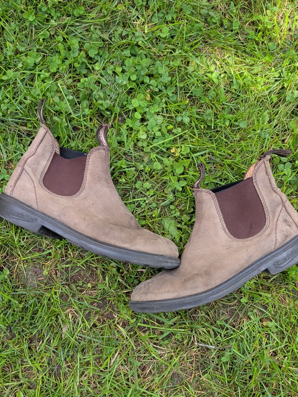 Rugged! Blundstone Chelsea Boots In Brown AUS 3